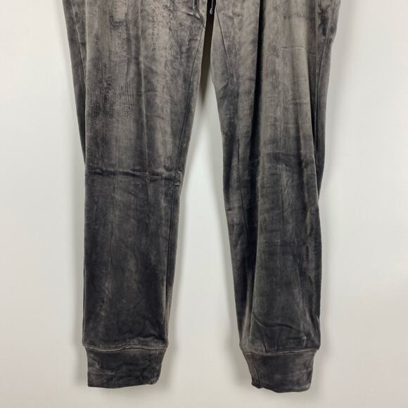 House of Harlow 1960 Gray Velour Jogger Pants Casual Lounge Womens Size L - Picture 5 of 10